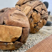 Sphères Décoratives en Bois